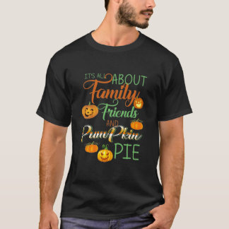 Cute Thanksgiving Family Turkey Pumpkin Pie Stuffi T-shirt