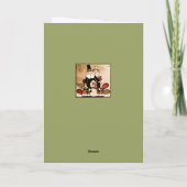 Cute Thanksgiving Feestdagen Kaart (Achterkant)