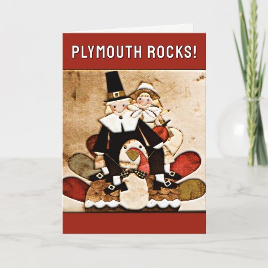 Cute Thanksgiving Feestdagen Kaart (Voorkant)