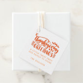 Cute Thanksgiving Friendsgiving Greetings Treat Bedankjes Labels (In situ)