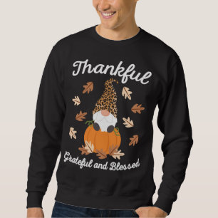 Cute Thanksgiving Gnome Leopard Gnomes Herfst Pump Trui