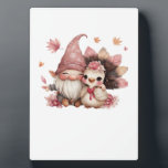 Cute Thanksgiving Gnome with Turkey Illustration C Fotoplaat<br><div class="desc">Cute Thanksgiving Gnome with Turkey Illustration Classic T-Shirt</div>