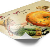 Cute  Thanksgiving Greeting Foto Afdruk (Hoek)