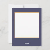 Cute Thanksgiving kalkoen Feestdagenkaart (Achterkant)