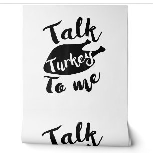 Cute Thanksgiving praat Turkije tegen mij Shirt gr Behang