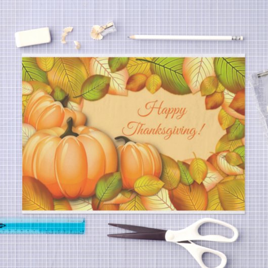 Cute Thanksgiving Pumpkin Tissuepapier (Craft)