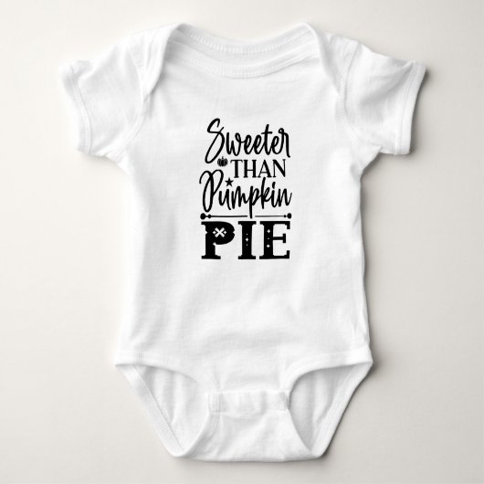 Cute Thanksgiving Sweeter dan Pumpkin Pie Romper (Voorkant)