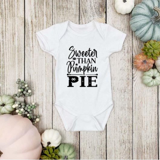 Cute Thanksgiving Sweeter dan Pumpkin Pie Romper