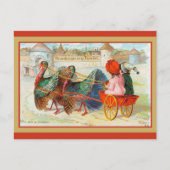 Cute  Thanksgiving Town Turkey Briefkaart (Voorkant)