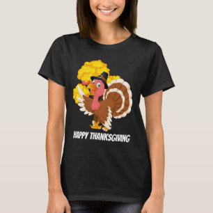 Cute Thanksgiving turkey add message t shirt