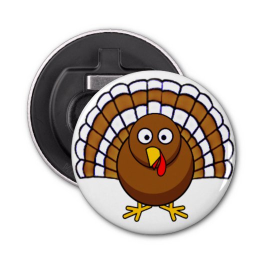 Cute Thanksgiving Turkey Bottle Opener (Voorkant)