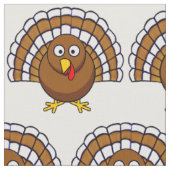 Cute Thanksgiving Turkey Fabric Stof (Close Up)