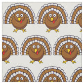Cute Thanksgiving Turkey Fabric Stof (Swatch)