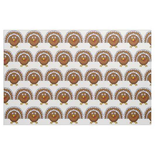 Cute Thanksgiving Turkey Fabric Stof (Fat Quarter)