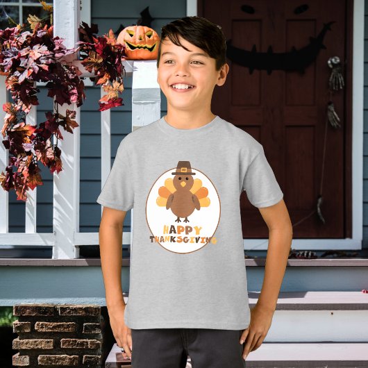 Cute Thanksgiving Turkey Holiday  T-shirt