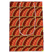 Cute Thanksgiving Turkey Medium Gift Bag Cadeauzakje (Achterkant)