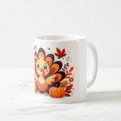 Cute Thanksgiving Turkey Mug | Autumn Coffee Cup Koffiemok (Voorkant rechts)