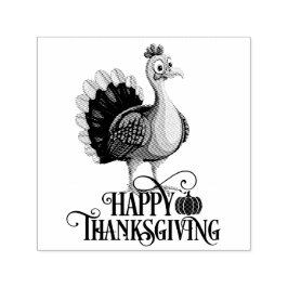 Cute Thanksgiving Turkey Zelfinktende Stempel