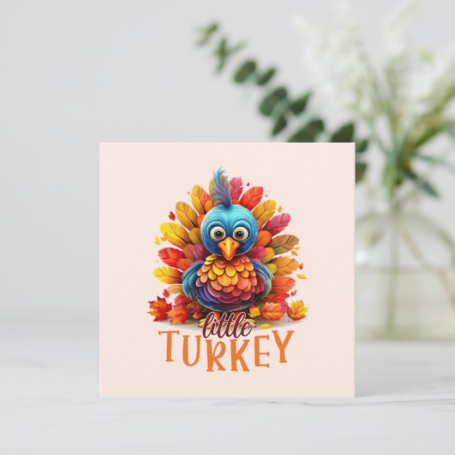 Cute Thanksgiving Turkije (Staand voorkant)