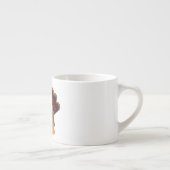 Cute Thanksgiving Turkije Espresso Kop (Rechts)