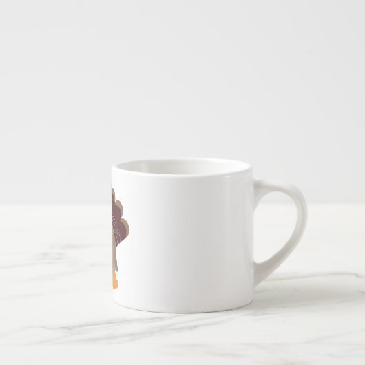 Cute Thanksgiving Turkije Espresso Kop (Rechts)