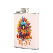 Cute Thanksgiving Turkije Heupfles (Links)
