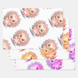 Cute Thanksgiving Turkije Inpakpapier Vel