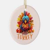 Cute Thanksgiving Turkije Keramisch Ornament (Rechts)