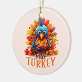 Cute Thanksgiving Turkije Keramisch Ornament (Links)