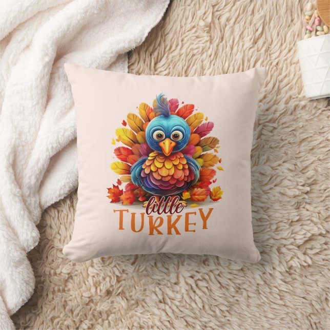 Cute Thanksgiving Turkije Kussen (Deken)