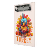 Cute Thanksgiving Turkije Mini Klembord (Angled2)