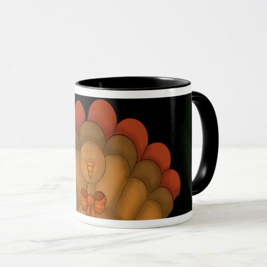 Cute Thanksgiving Turkije Mok (Voorkant rechts)