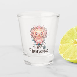 Cute Thanksgiving Turkije Shot Glas