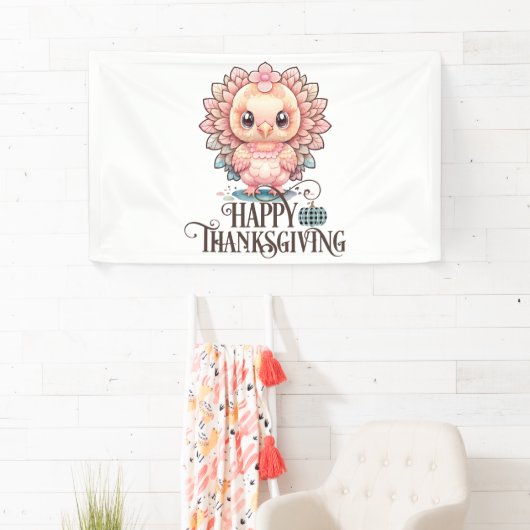 Cute Thanksgiving Turkije Spandoek (Insitu)