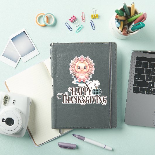 Cute Thanksgiving Turkije Sticker (iPad Cover)