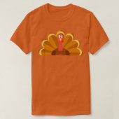 Cute Thanksgiving Turkije T-shirt (Design voorkant)