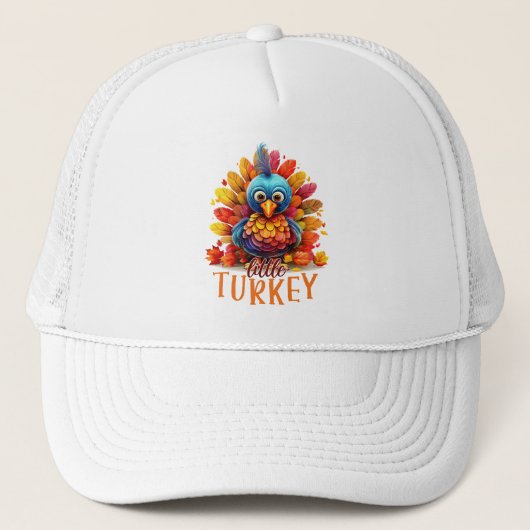 Cute Thanksgiving Turkije Trucker Pet (Voorkant)