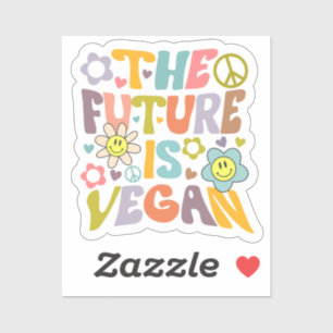 Cute the Future is Vegan, Vegan Sticker