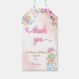 Cute theepartij cadeautags  cadeaulabel