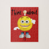 Cute Thinking Emoji Legpuzzel (Verticaal)