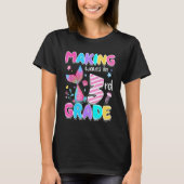 Cute third grade crew Mermaid style for third grad T-shirt (Voorkant)