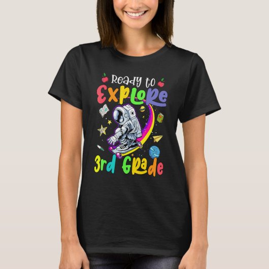Cute third grade crew Mermaid style for third grad T-shirt (Voorkant)
