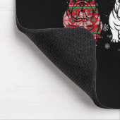 Cute Three English Bulldog Christmas For Women Men Muismat (Hoek)