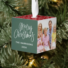 Cute Three Photo Merry Christmas Decoratie