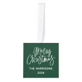 Cute Three Photo Merry Christmas Decoratie (Voorkant)