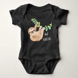 Cute Three Toed Sloth Custom Baby Jumper Romper