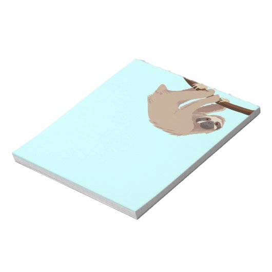 Cute Three Toed Sloth Notitieblok (Linkerzijde)