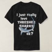 Cute Thresher Shark T-shirt (Design voorkant)