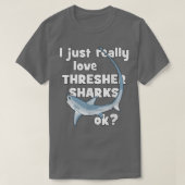 Cute Thresher Shark T-shirt (Design voorkant)