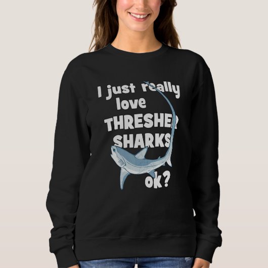 Cute Thresher Shark Trui (Voorkant)